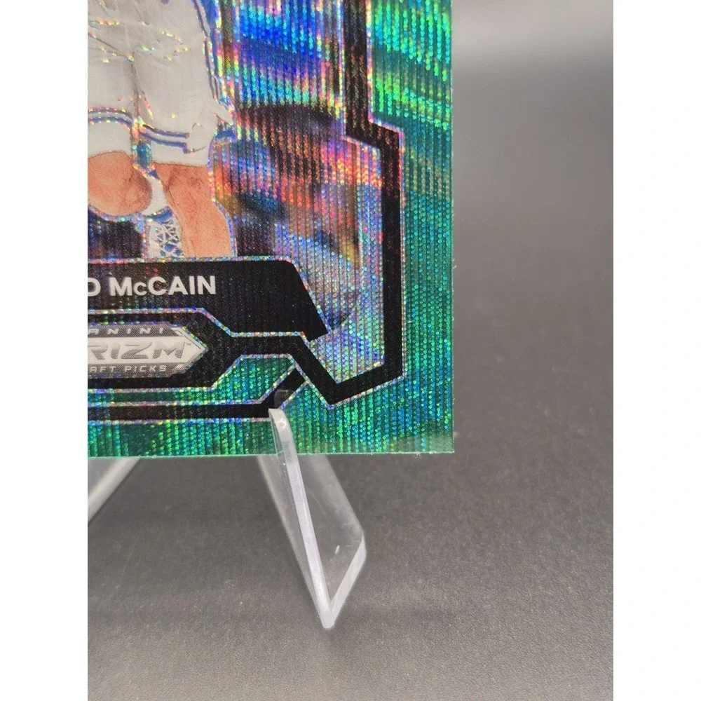 2024 Panini Jared McCain 35 Rookie Green Wave Prizm Duke Blue Devils RC